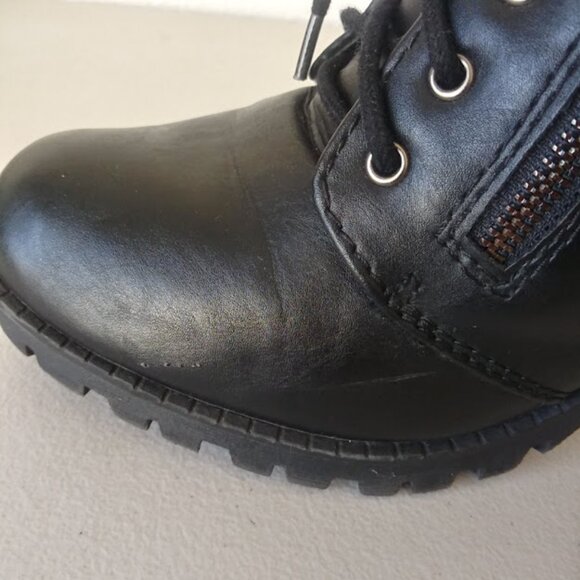 Soda women's size 11 Black high heel combat boots - Picture 11 of 12